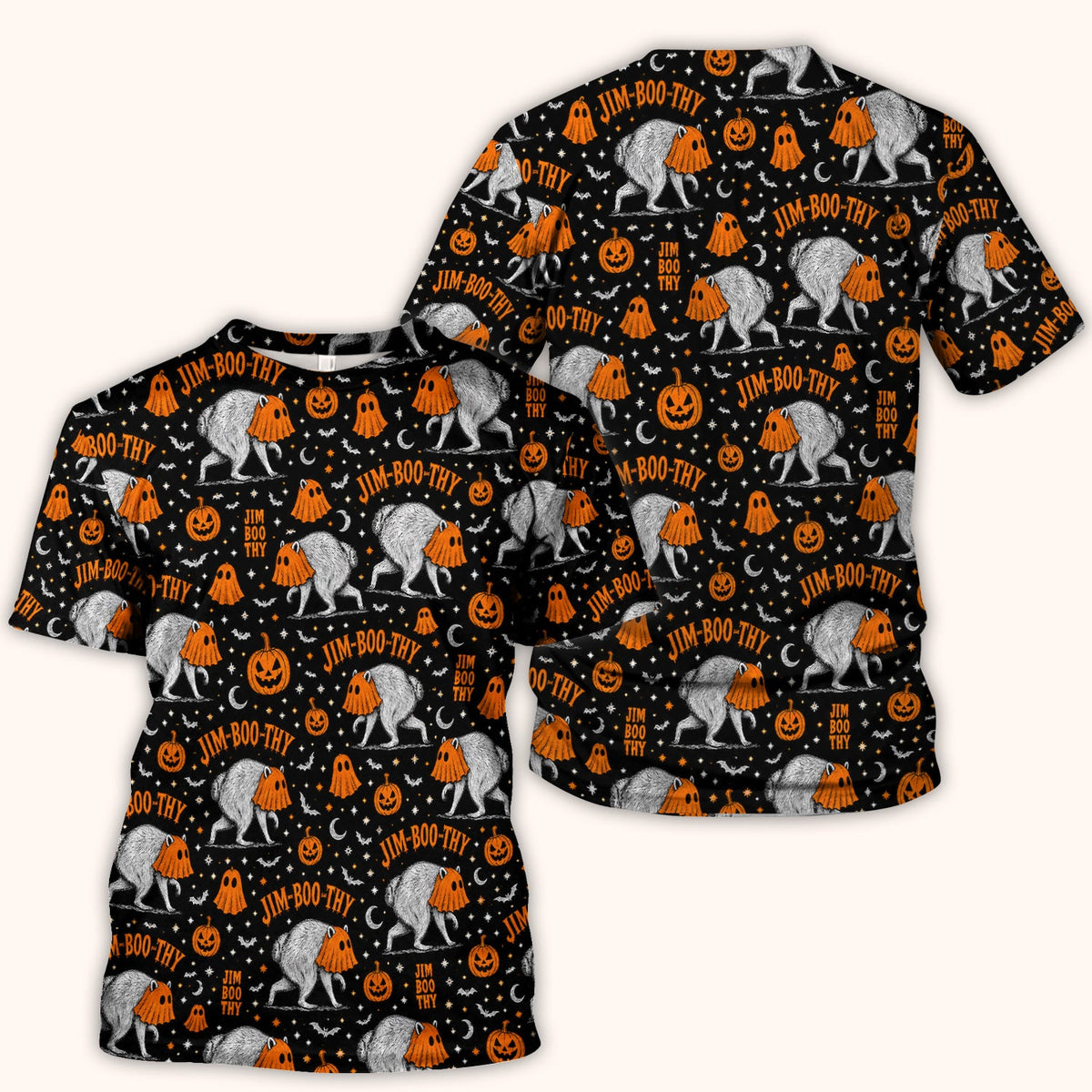 Ghost Jimothy Nurse Scrub Top - Halloween Gift