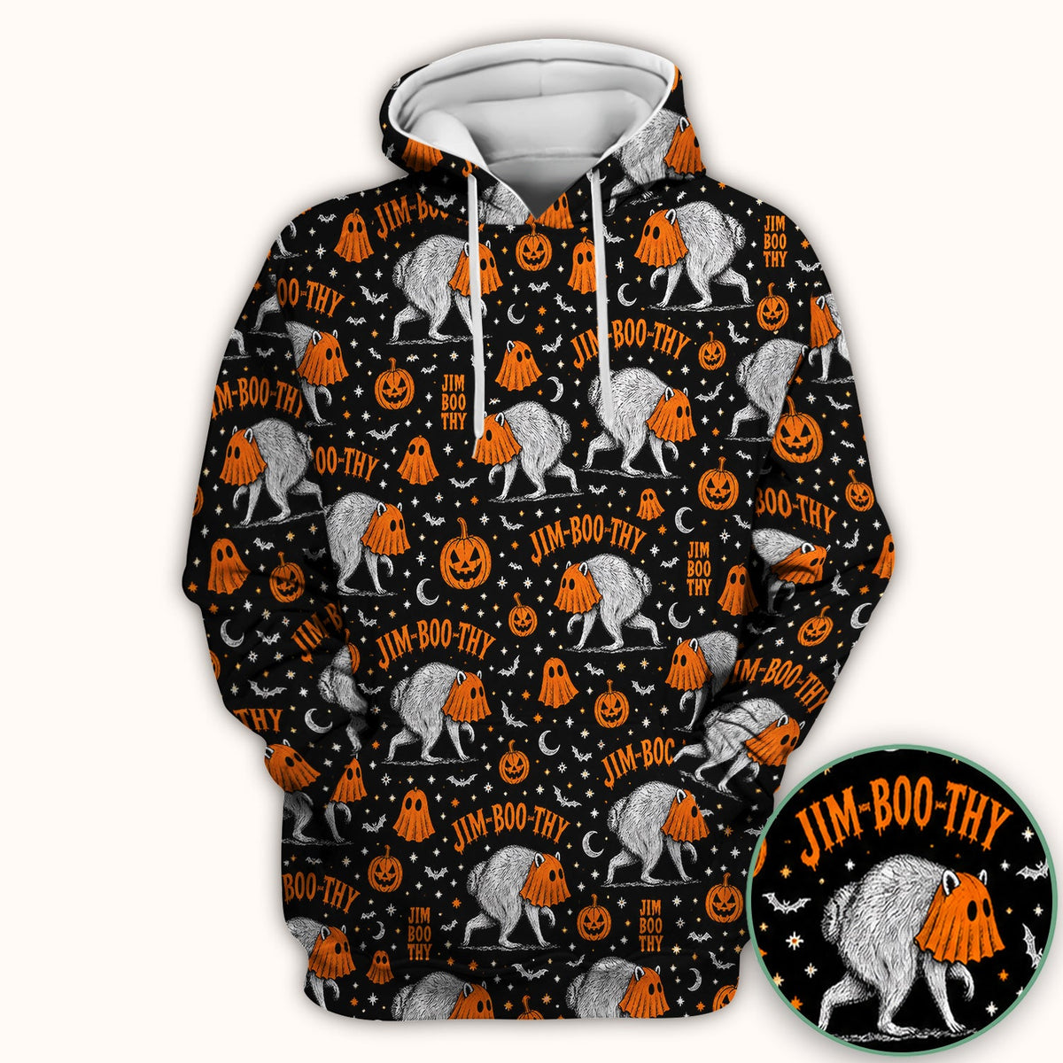 Ghost Jimothy Nurse Scrub Top - Halloween Gift