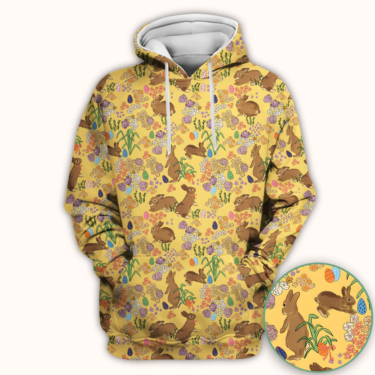 Easter Bunny Nurse Scrub Top