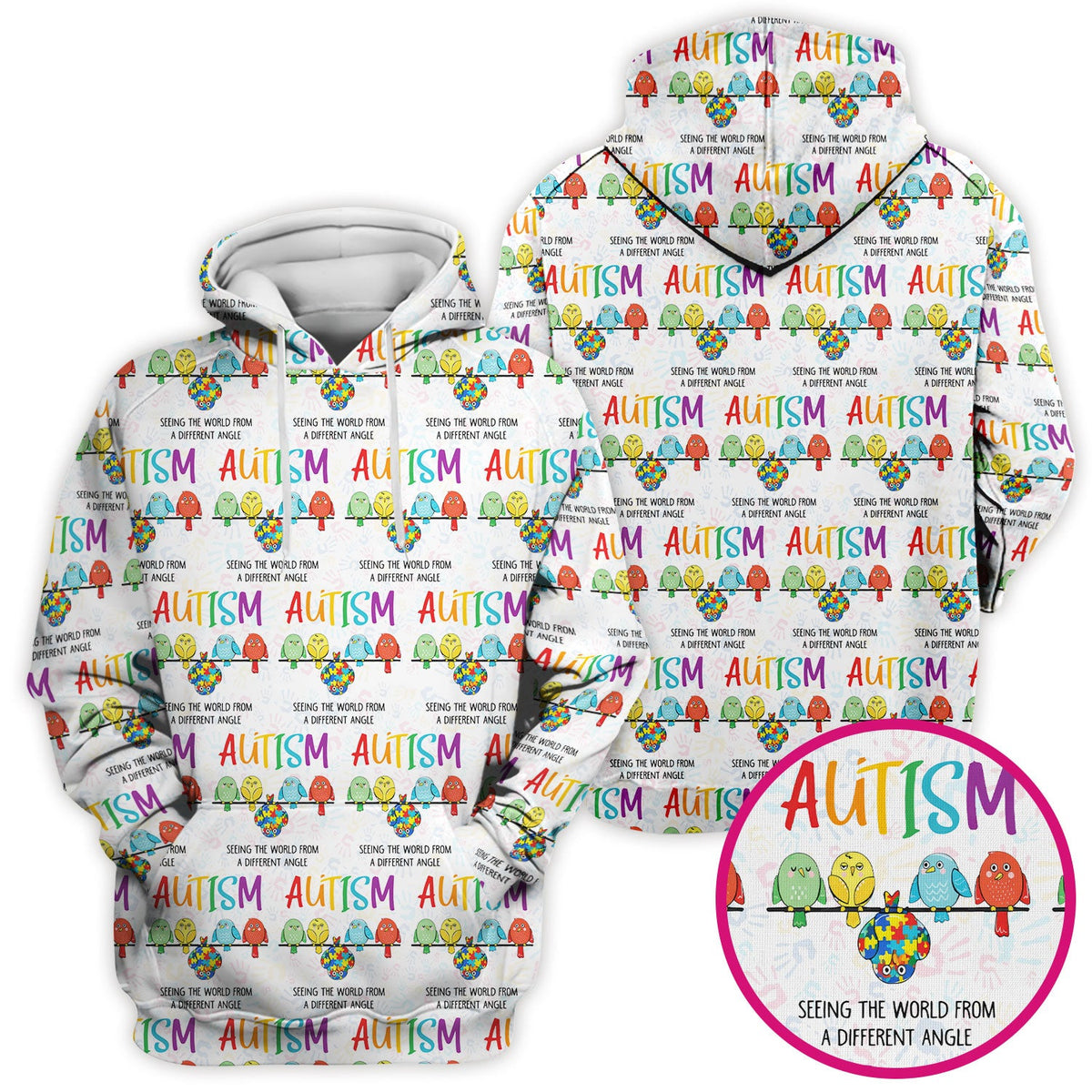 Autism Seeing The World From A Different Angle Nurse Scrub Top
