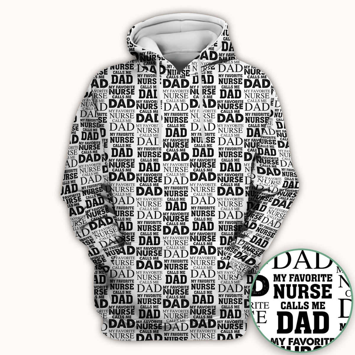 Favorite Nurse Calls Dad Scrub Top