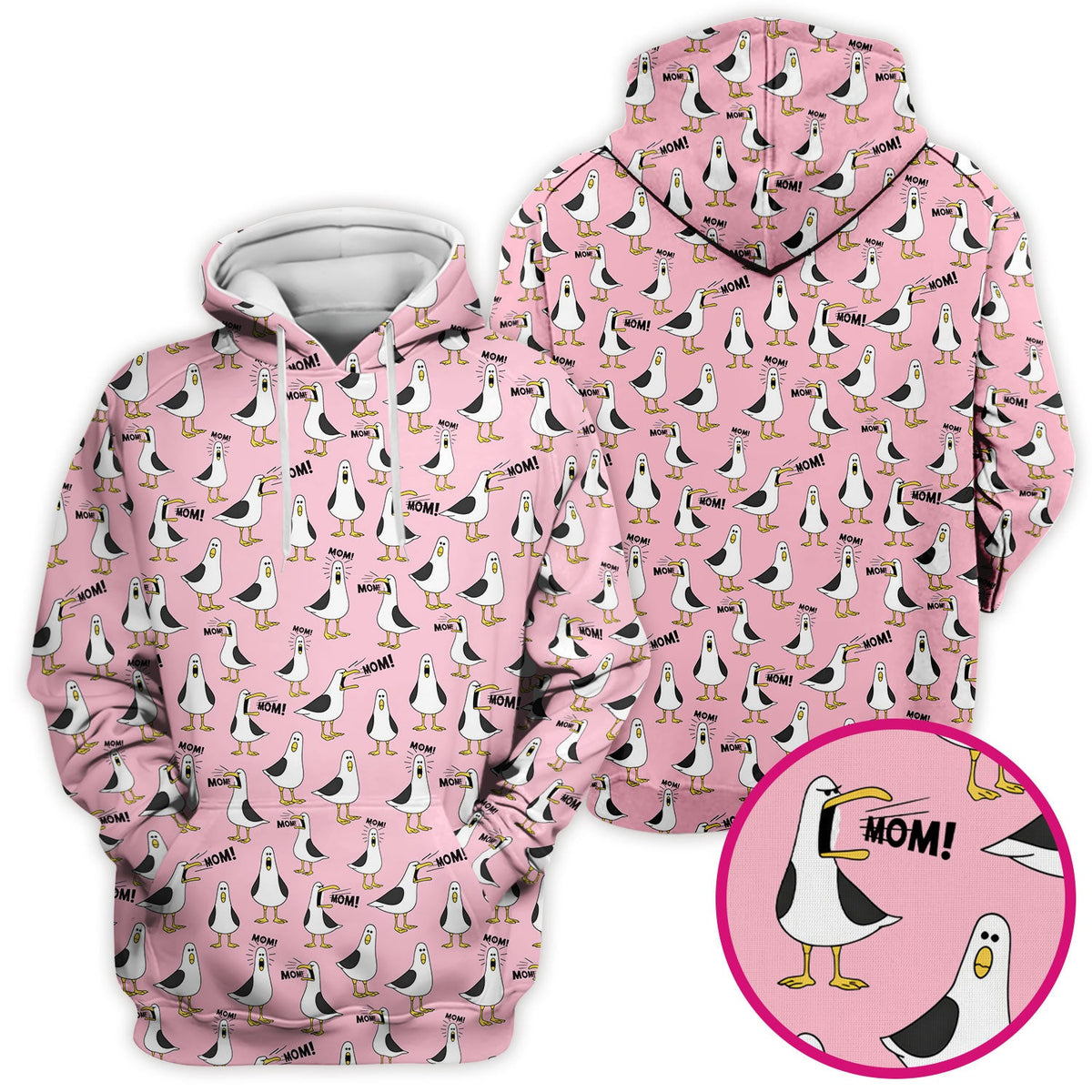 Seagull Mom Nurse Scrub Top