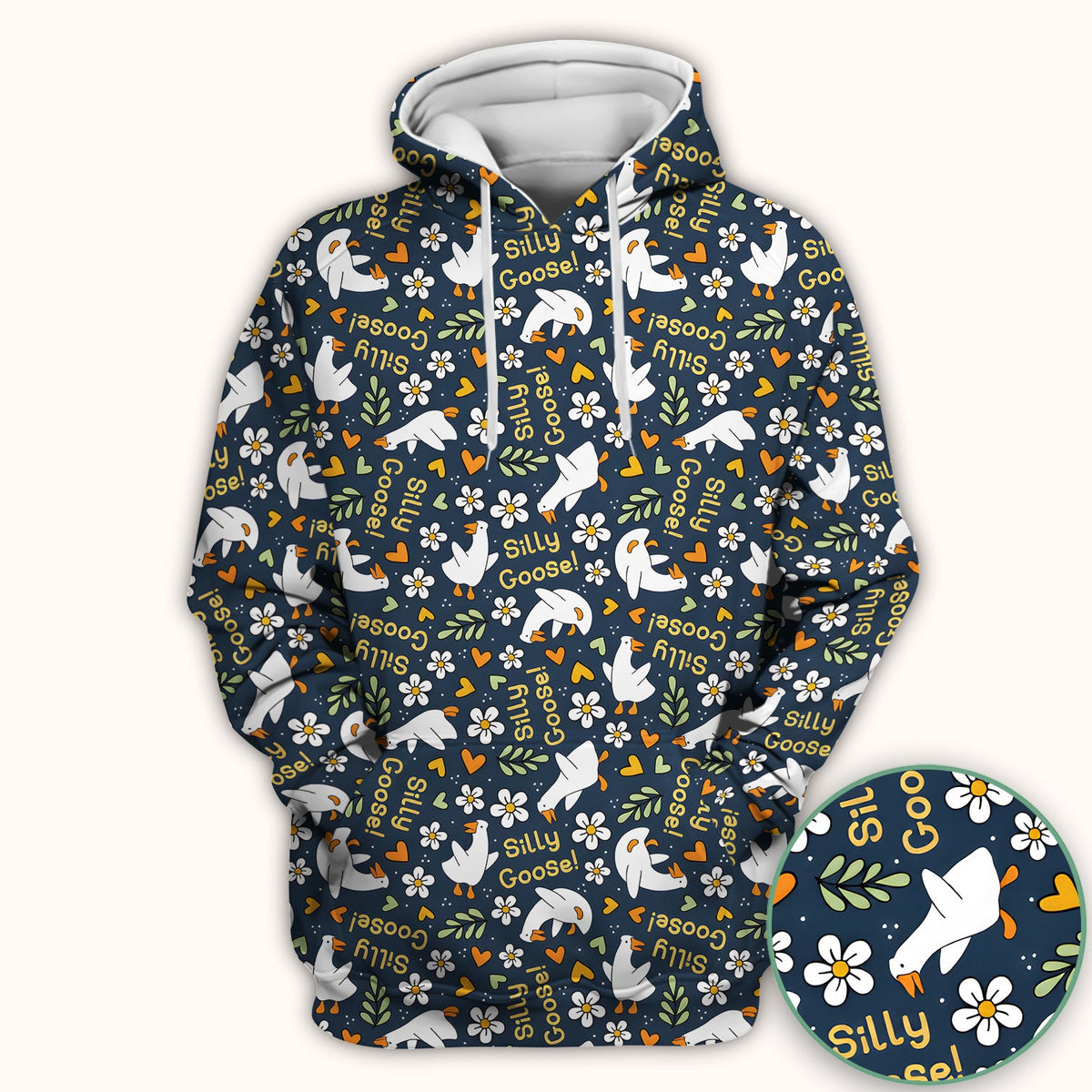 Silly Goose Floral Nurse Scrub Top