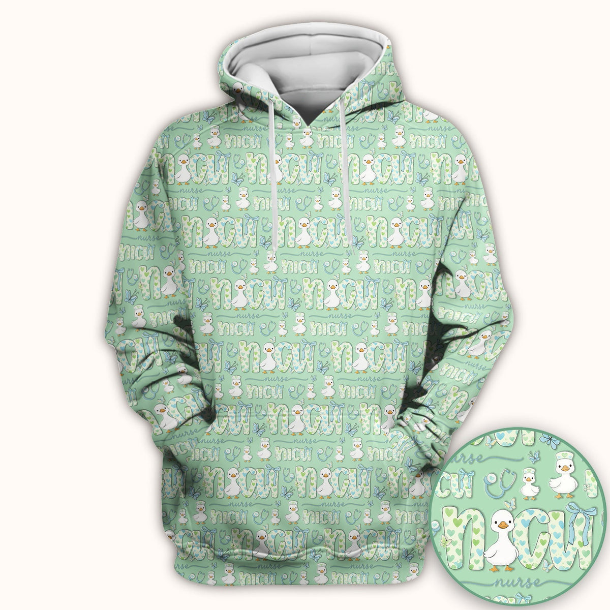 NICU Nurse Duck Scrub Top