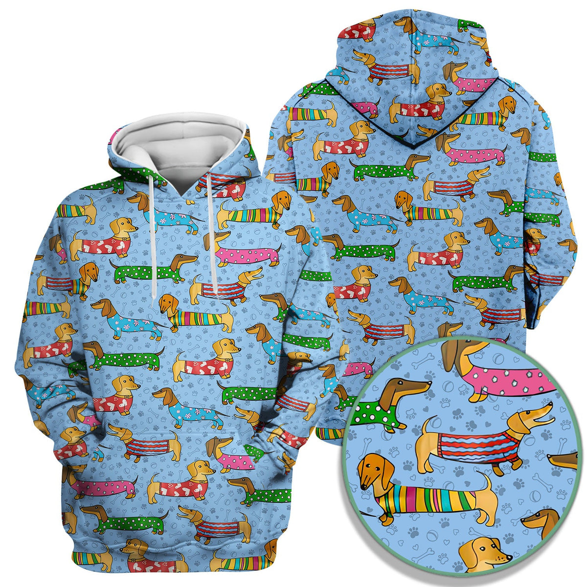 Dachshund Dog Nurse Scrub Top