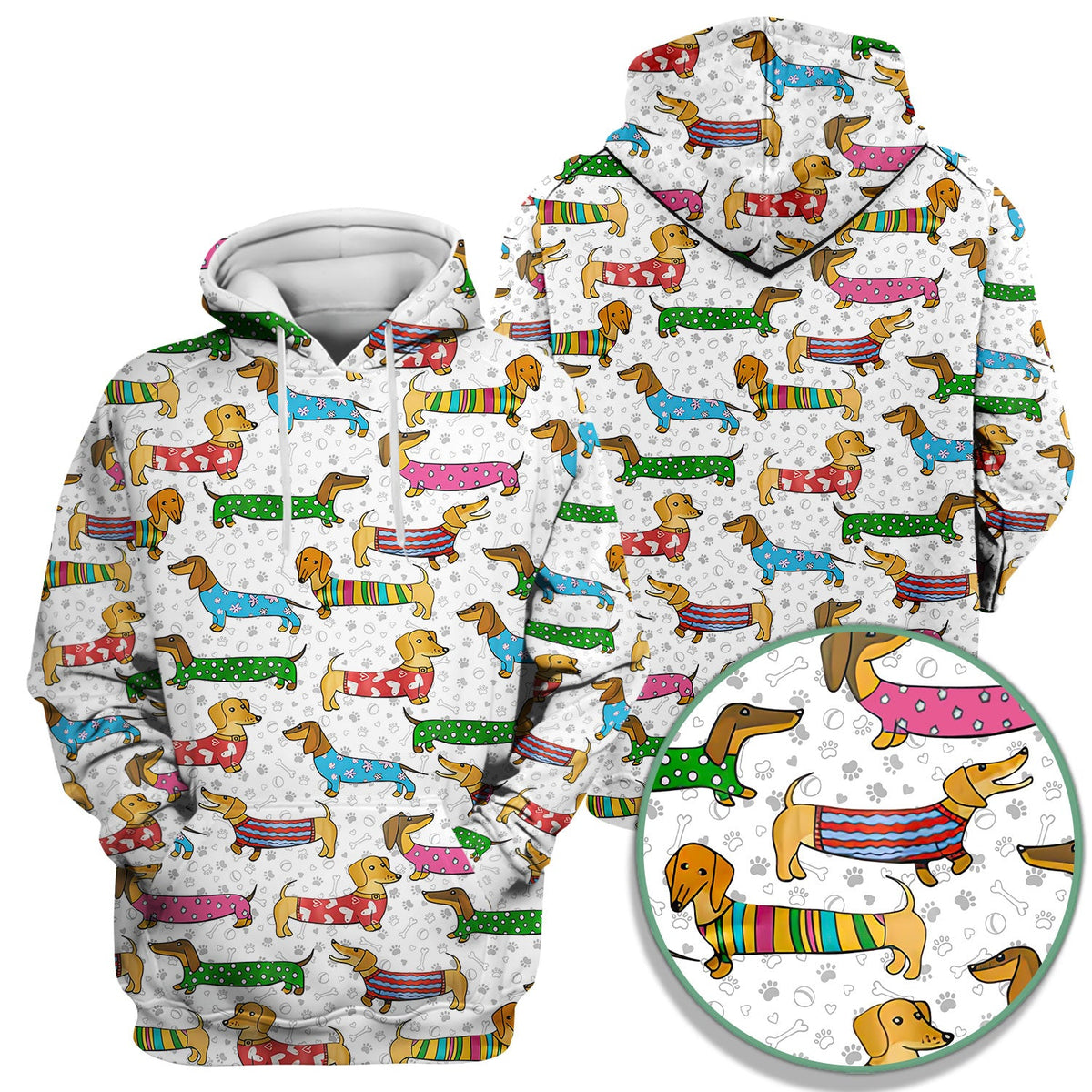 Dachshund Dog Nurse Scrub Top