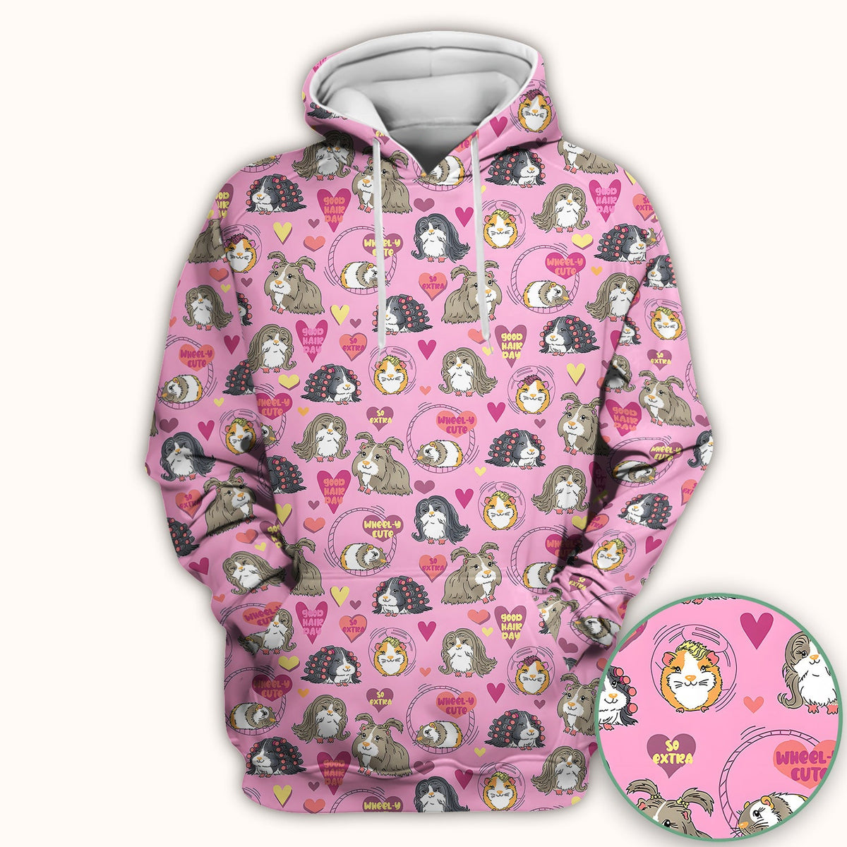 Guinea Pig Heart Nurse Scrub Top