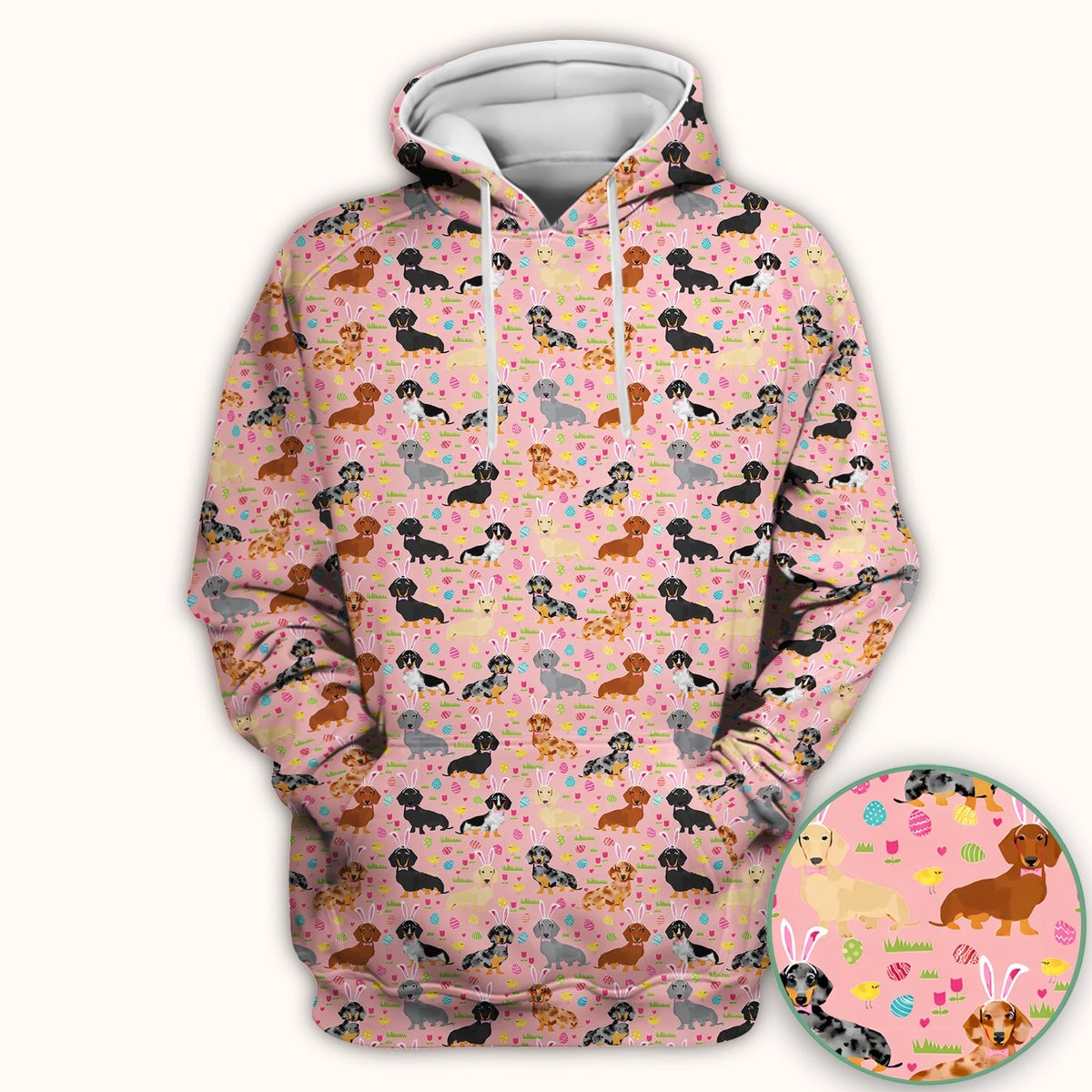 Dachshund Dog Nurse Scrub Top - Easter Gift