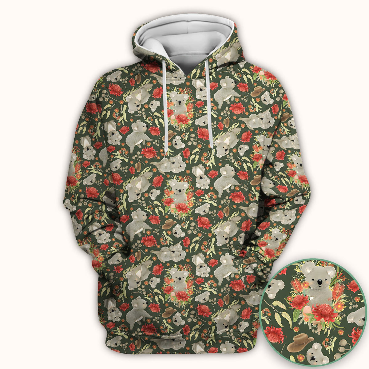 Koala Wildflower Nurse Scrub Top
