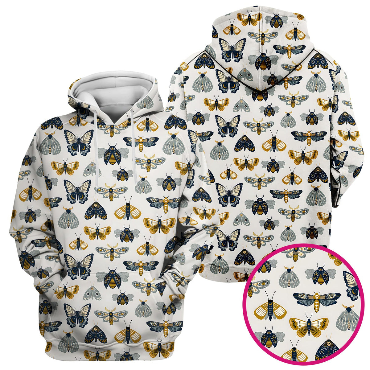 Butterfly Moth Insect Nurse Scrub Top