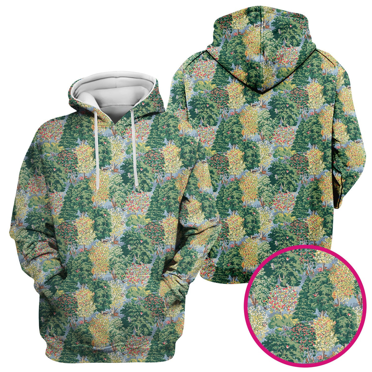 Forest Landscape Nurse Scrub Top