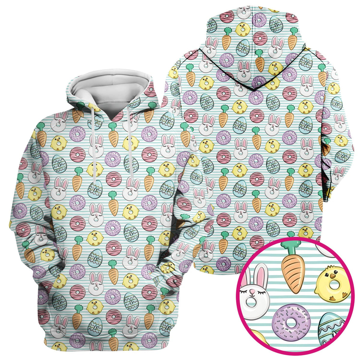 Chick Bunny Nurse Scrub Top - Easter Gift