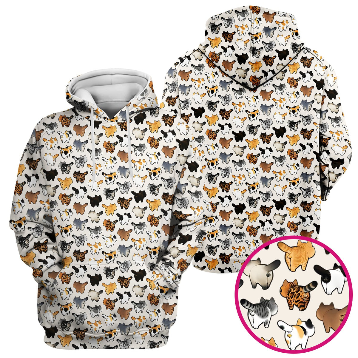 Cat Butt Nurse Scrub Top