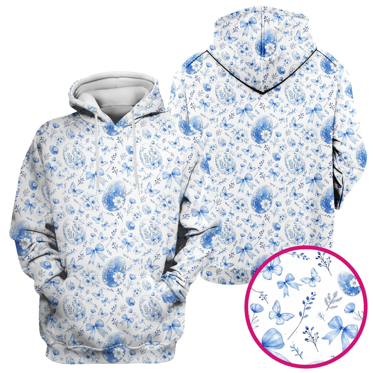 Butterfly Floral Bow Vintage Nurse Scrub Top