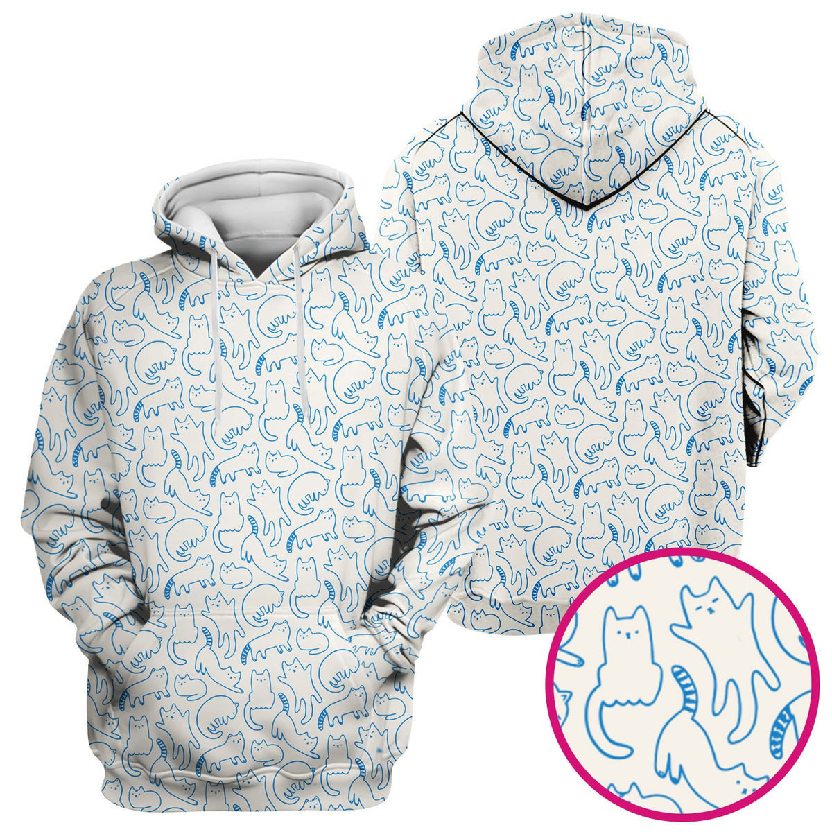 Artistic Cat Nurse Scrub Top