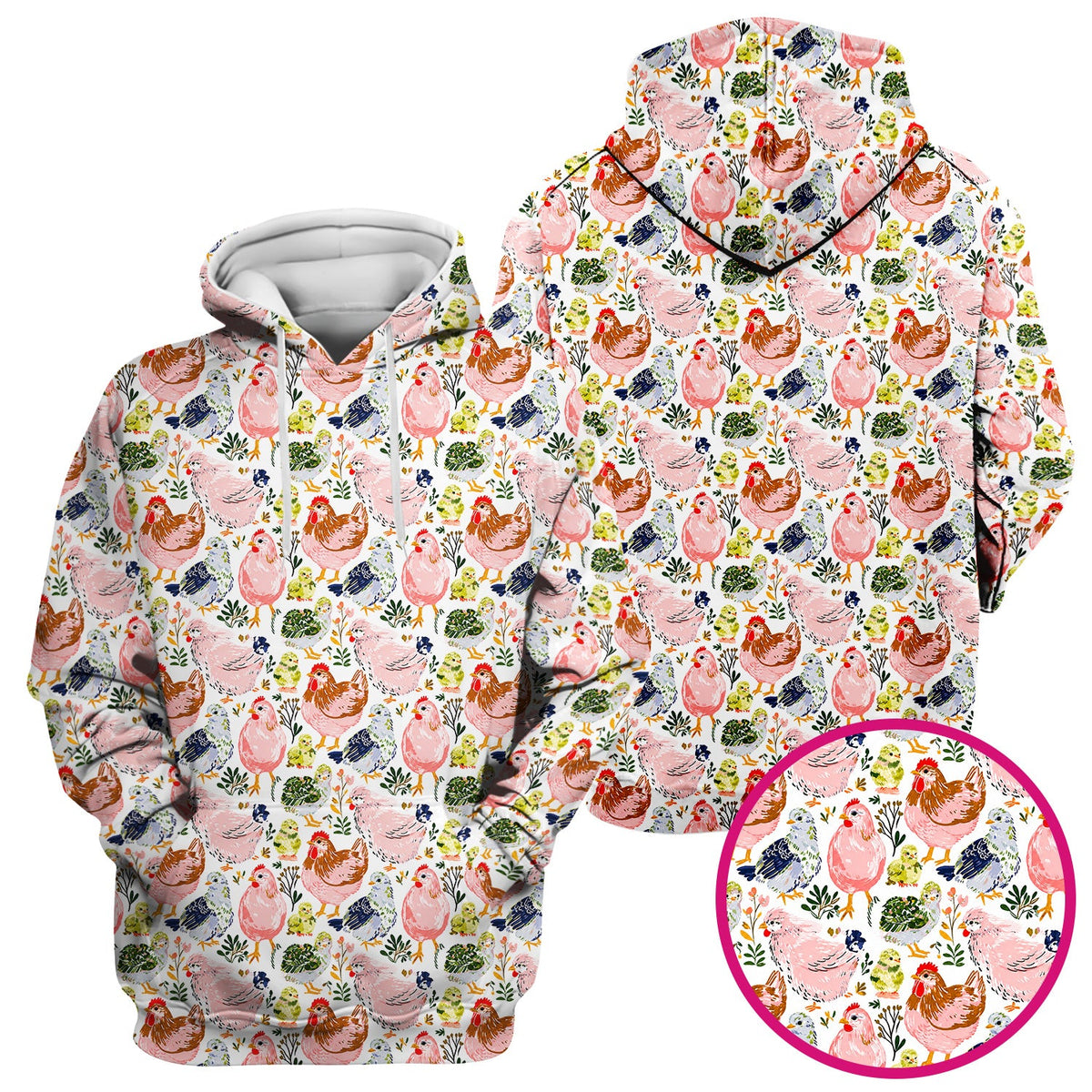 Farm Chicken Hen Chick Nurse Scrub Top