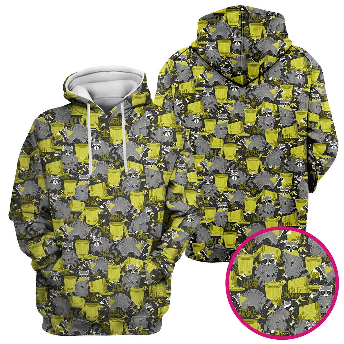 Raccoon Trash Panda Nurse Scrub Top