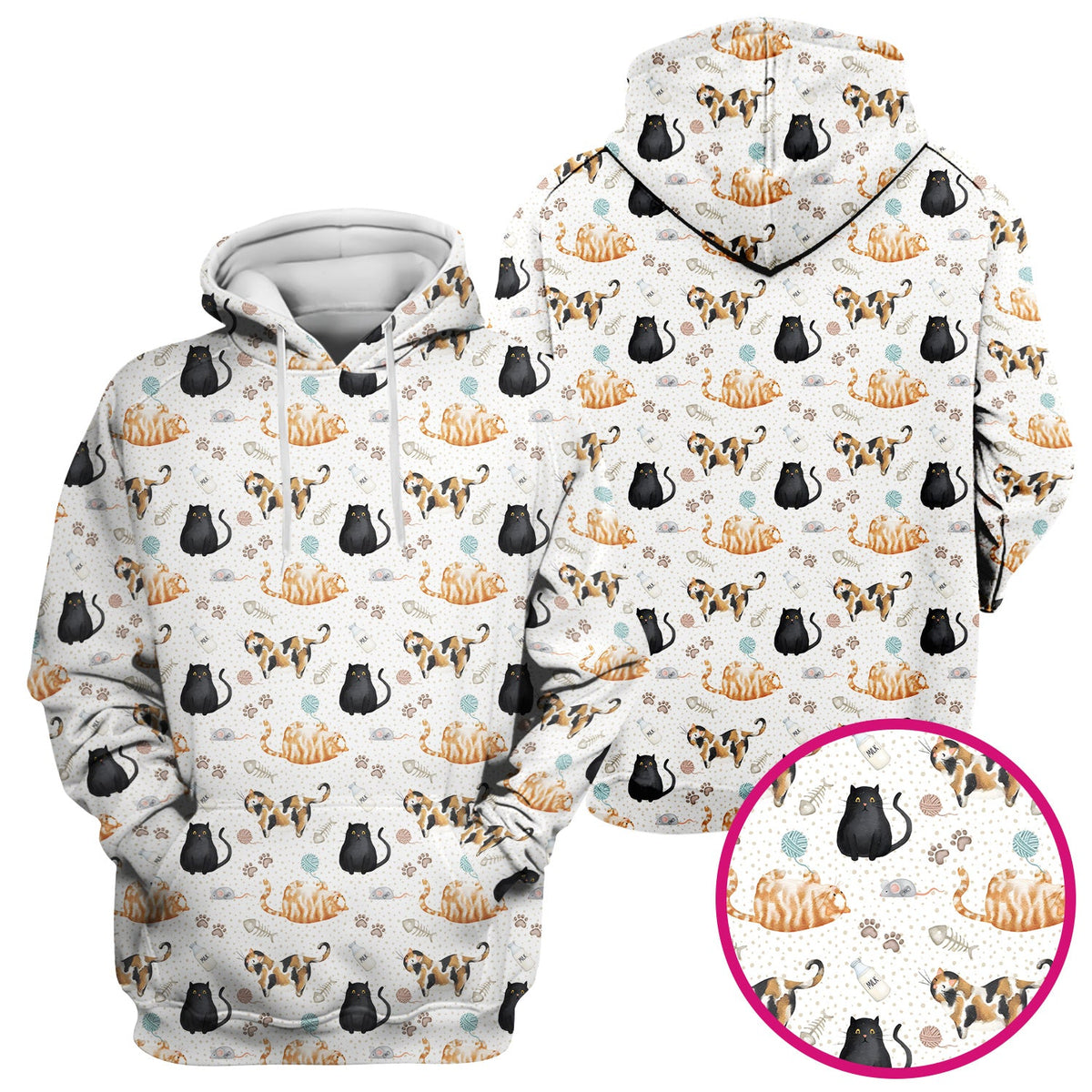 Cat Yarn Paw Nurse Scrub Top