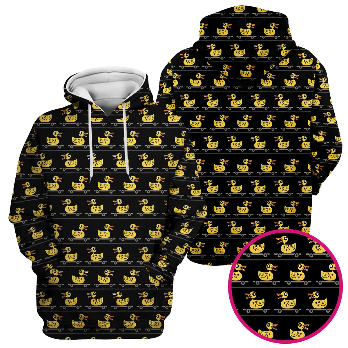 Spooky Rubber Duck Nurse Scrub Top