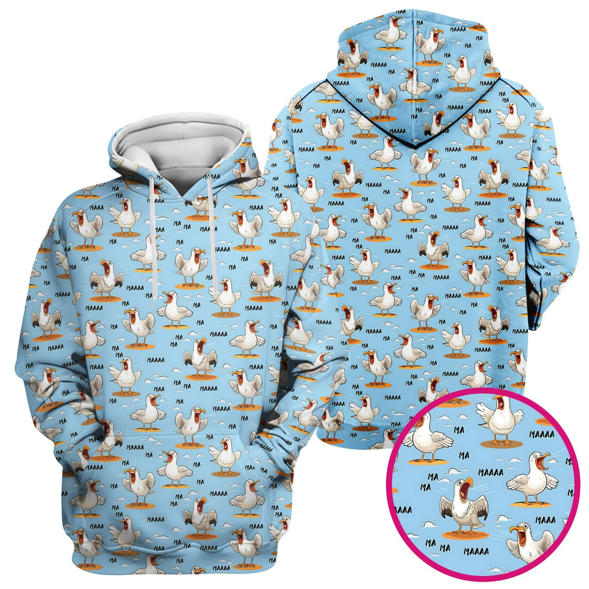 Screaming Seagull Sky Nurse Scrub Top