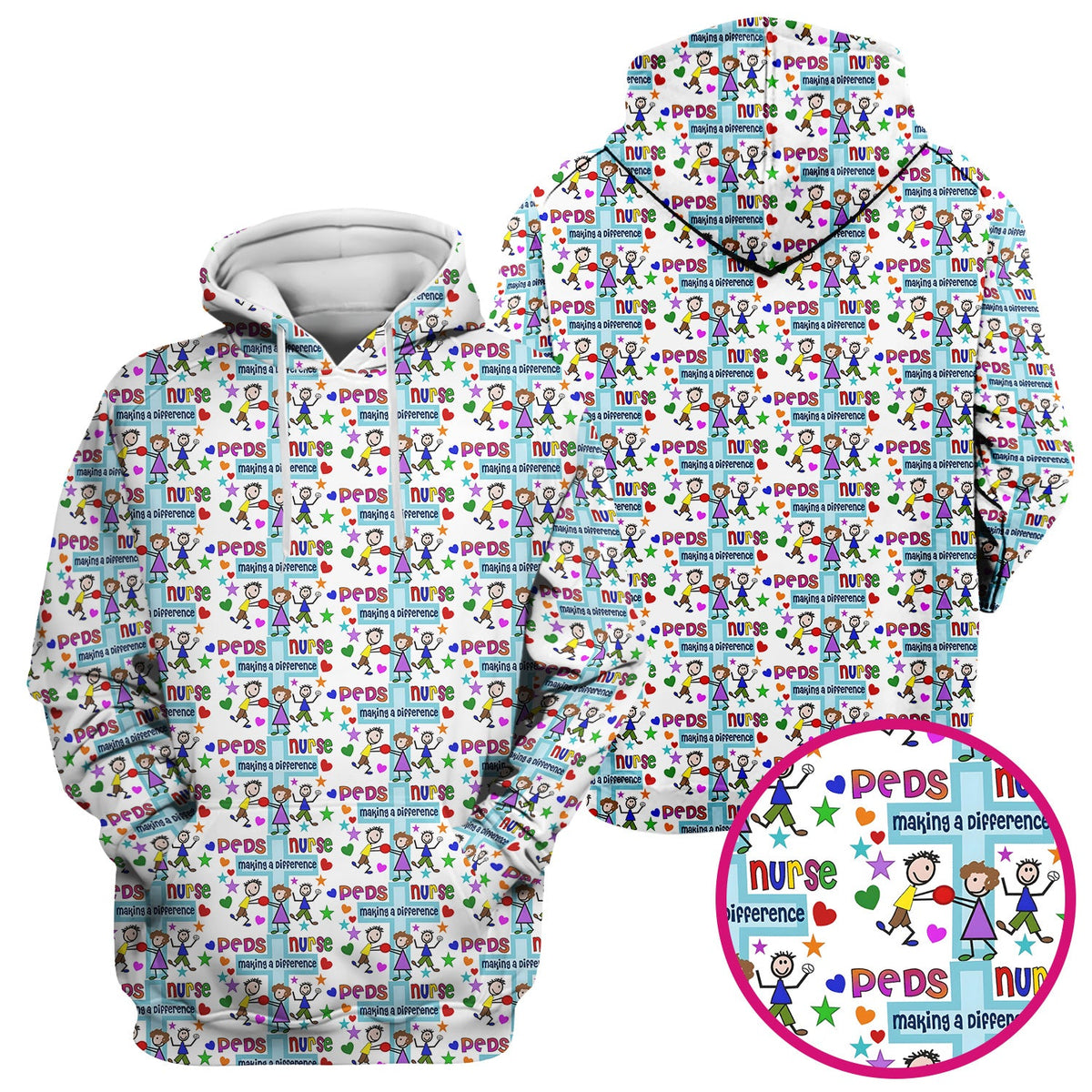 Peds Making A Difference Nurse Scrub Top