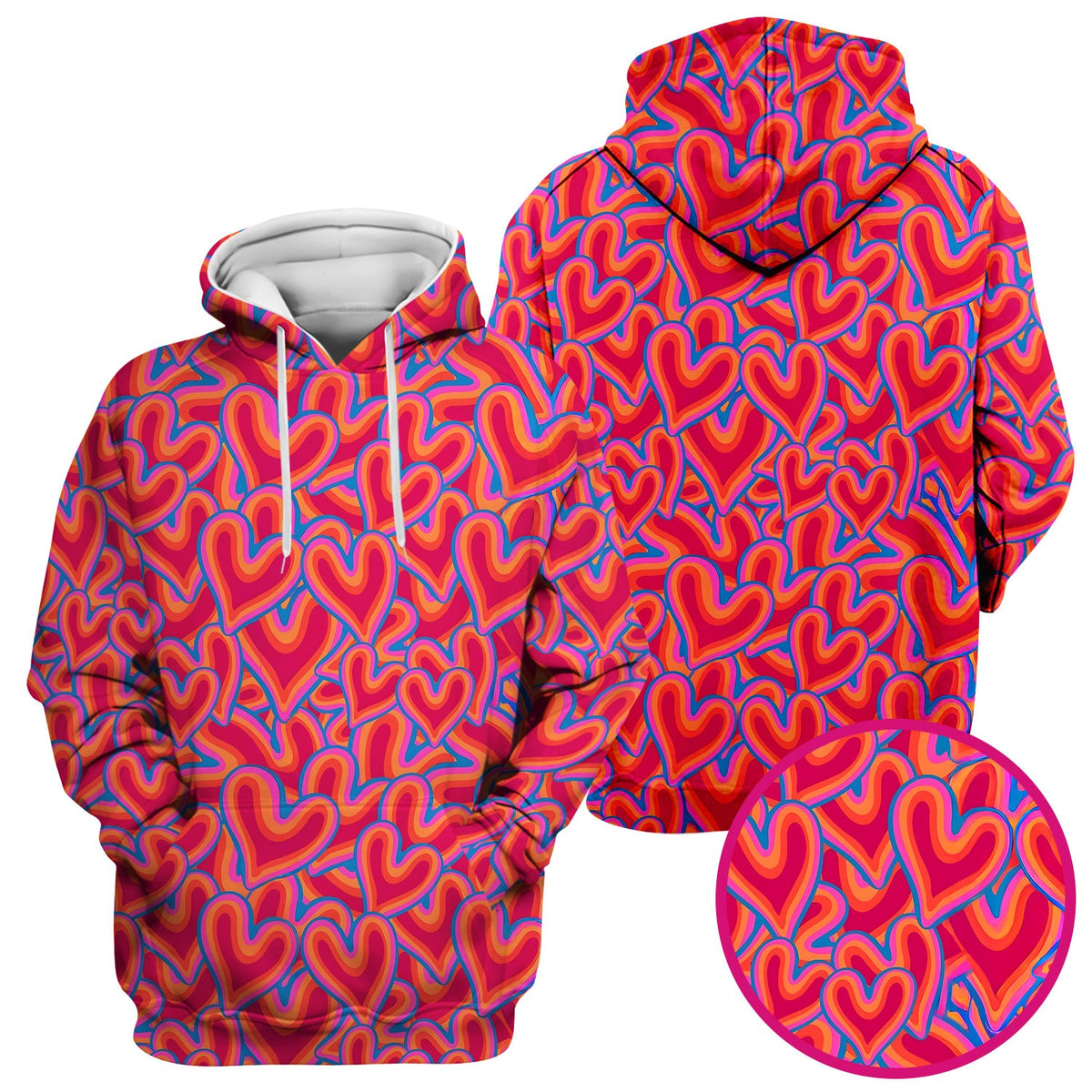 Valentine Heart Nurse Scrub Top