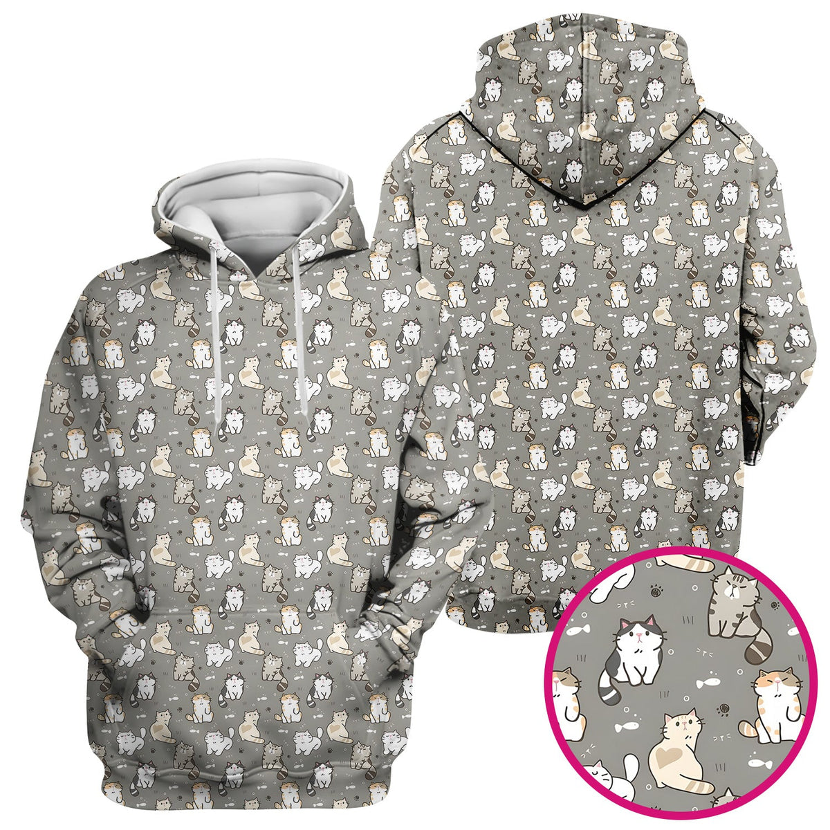 Pastel Cat Nurse Scrub Top