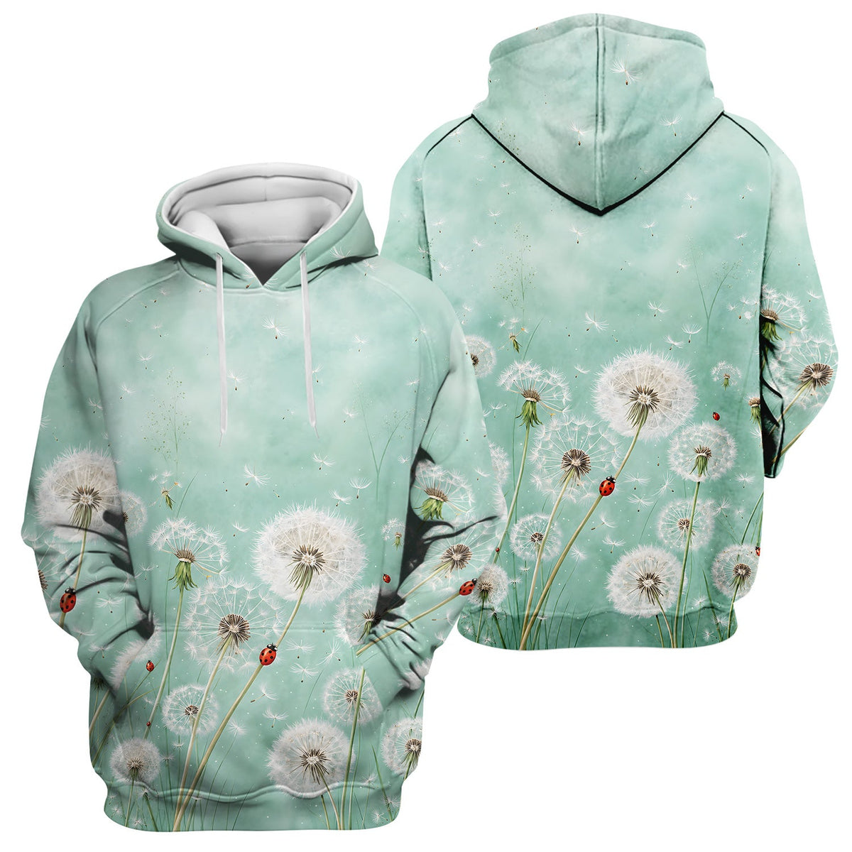 Dandelion Wishes Ladybug Nurse Scrub Top
