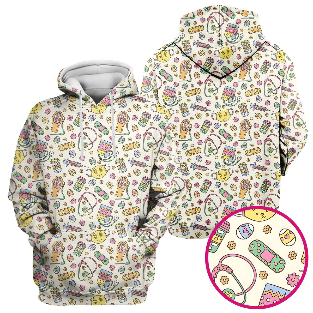 Nurse Bunny Scrub Top - Easter Gift