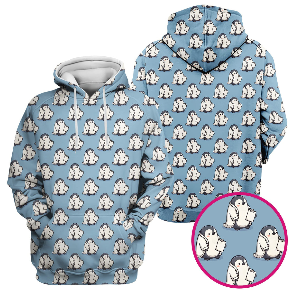 Penguin Medical Nurse Scrub Top