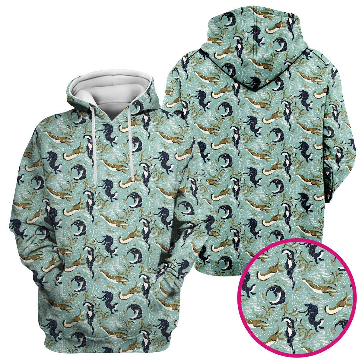Sea Otter Wave Coastal Nurse Scrub Top