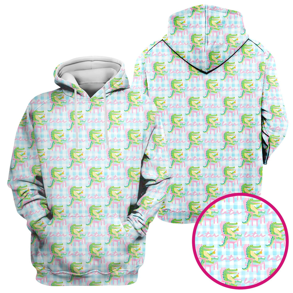 Lazy Crocodile Later Nurse Scrub Top