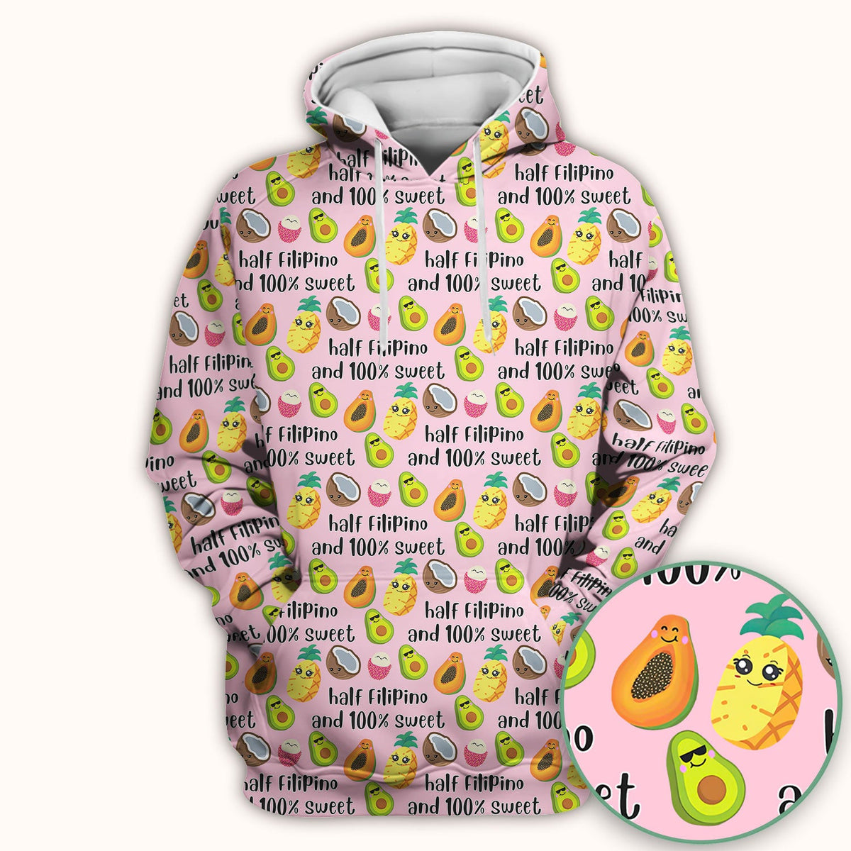 Avocado Fruit Filipino Quote Nurse Scrub Top