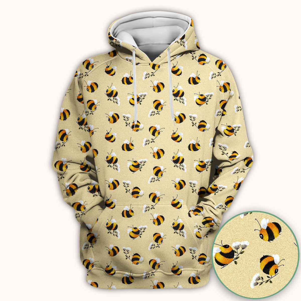 Cute Bumble Bee Blossom Nurse Scrub Top