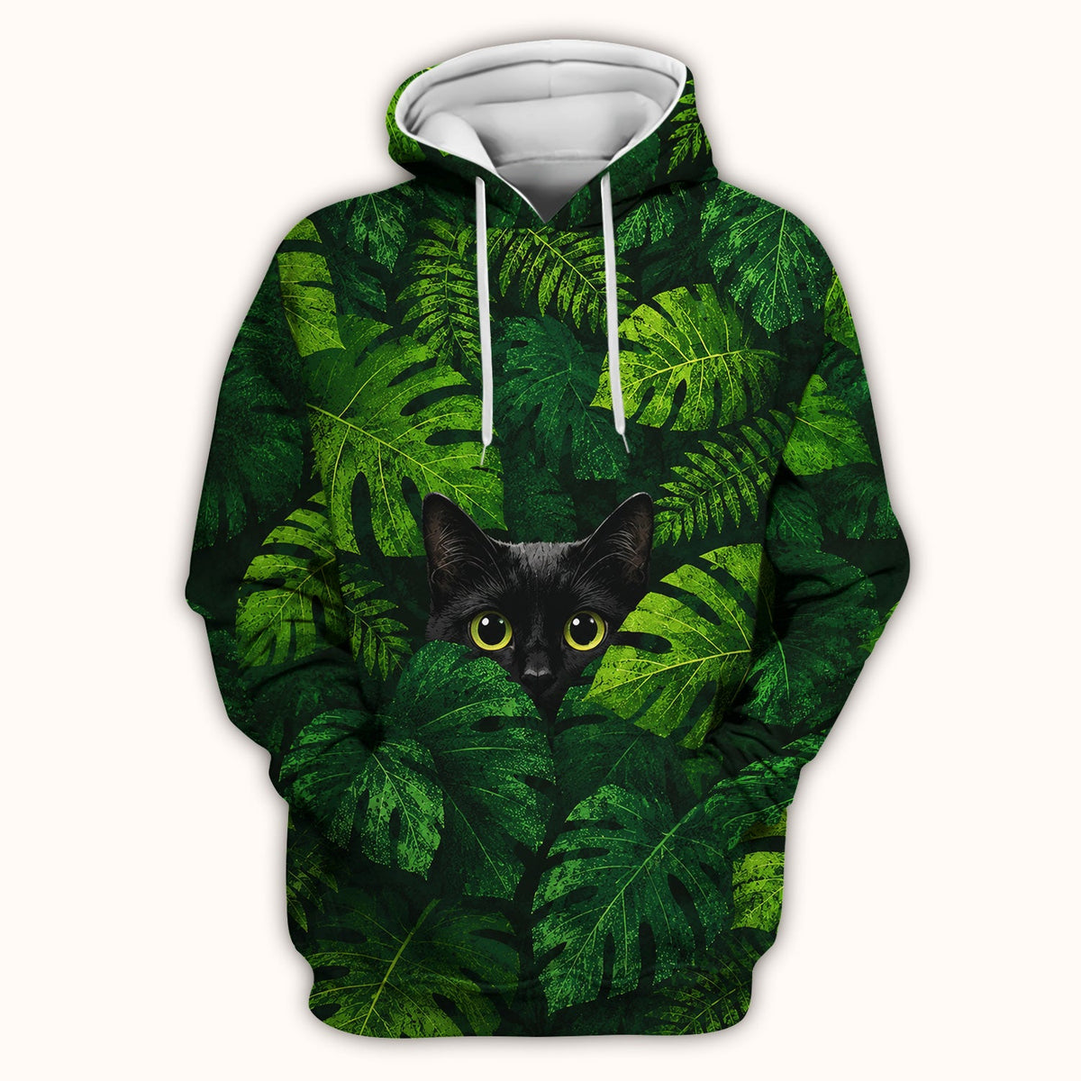 Hidden Black Cat Nurse Scrub Top
