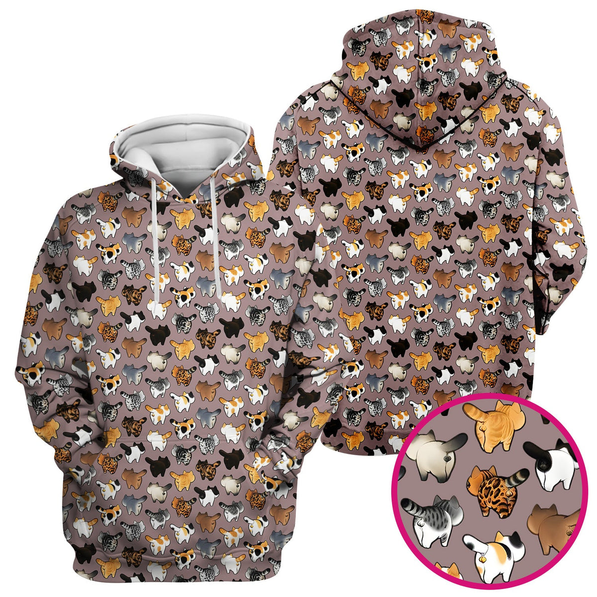 Cat Butt Nurse Scrub Top