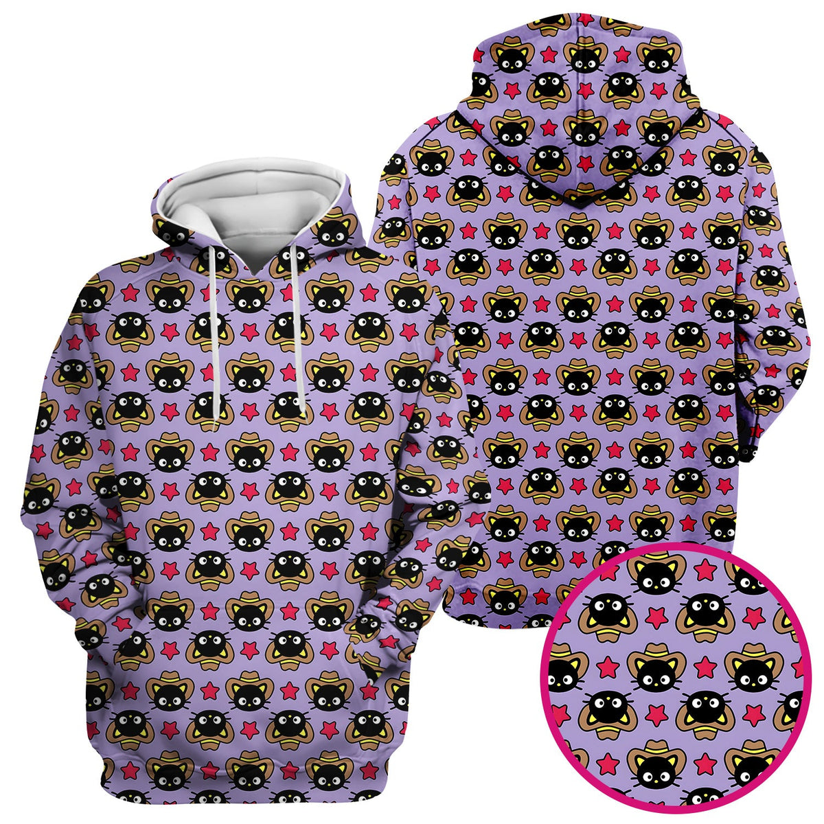 Cowboy Cat Nurse Scrub Top