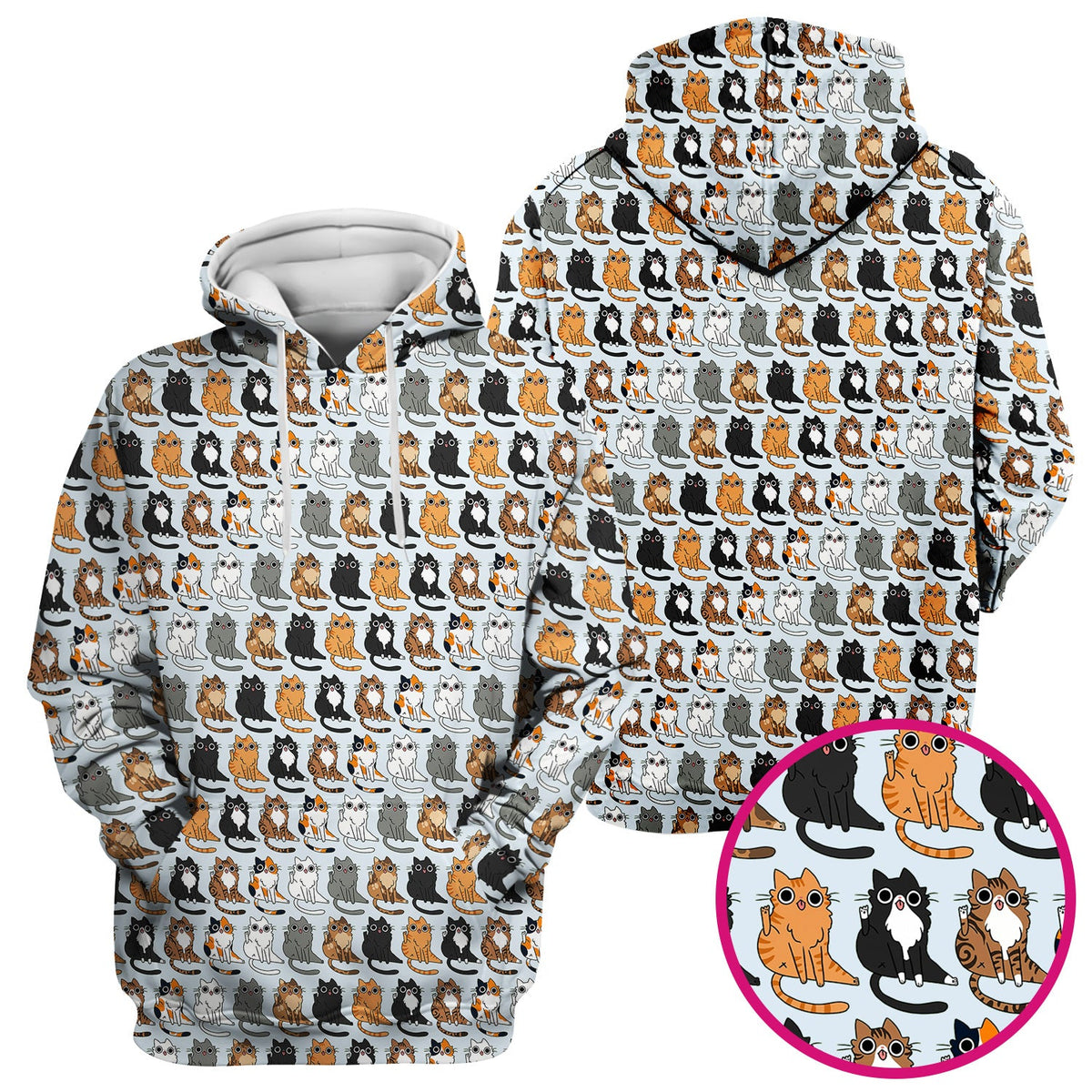 Cat Pattern Nurse Scrub Top