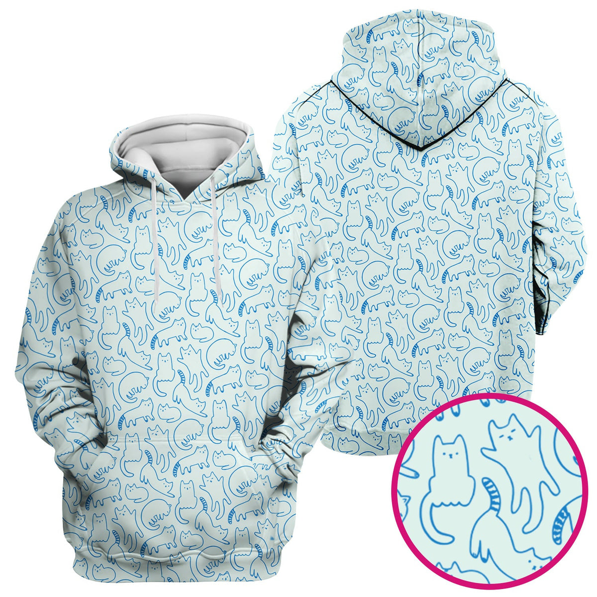 Artistic Cat Nurse Scrub Top