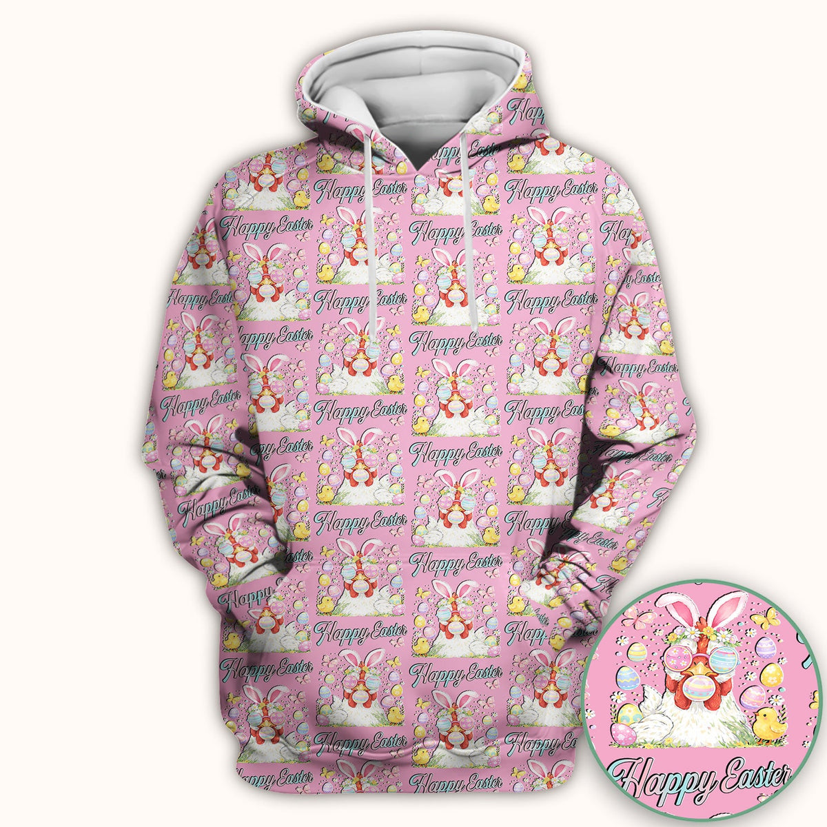Bunny Eggs Nurse Scrub Top - Easter Gift