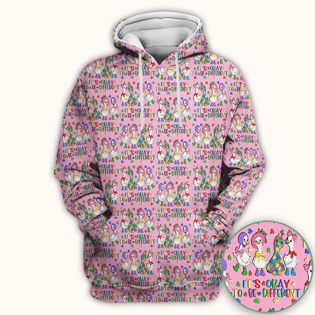 It's Okay To Be Different Duck Nurse Scrub Top