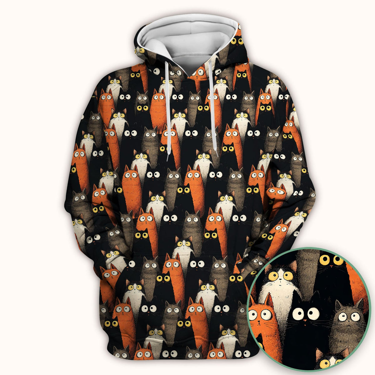 Black Cat Lover Nurse Scrub Top