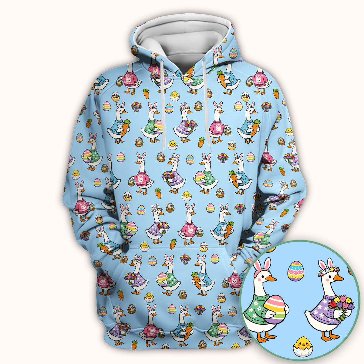 Easter Goose Nurse Scrub Top