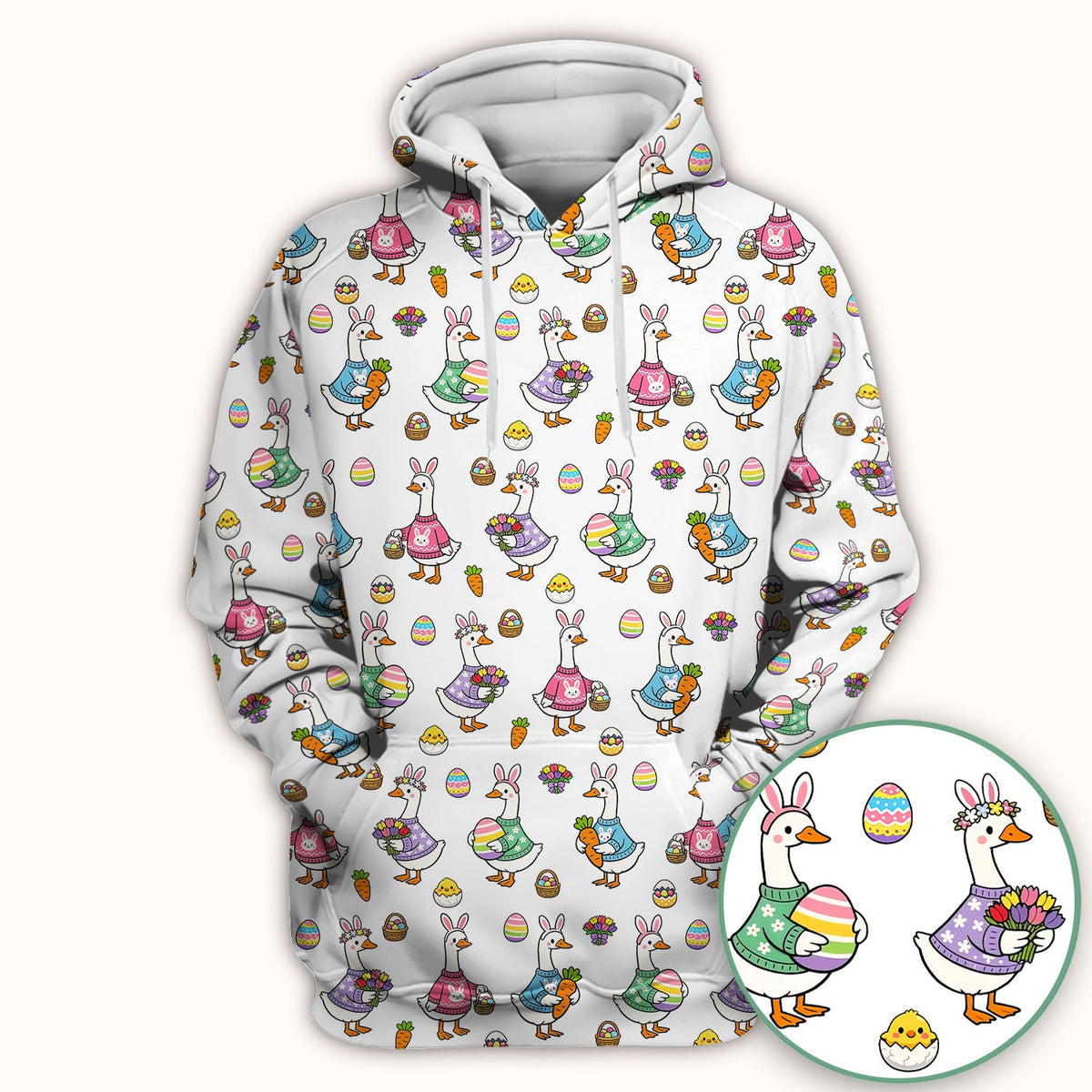 Easter Goose Nurse Scrub Top