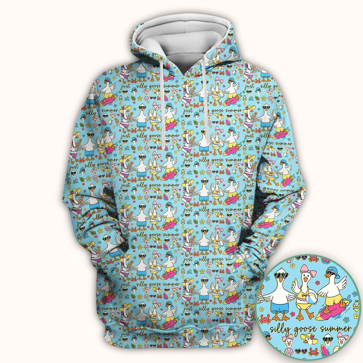 Silly Goose Summer Nurse Scrub Top
