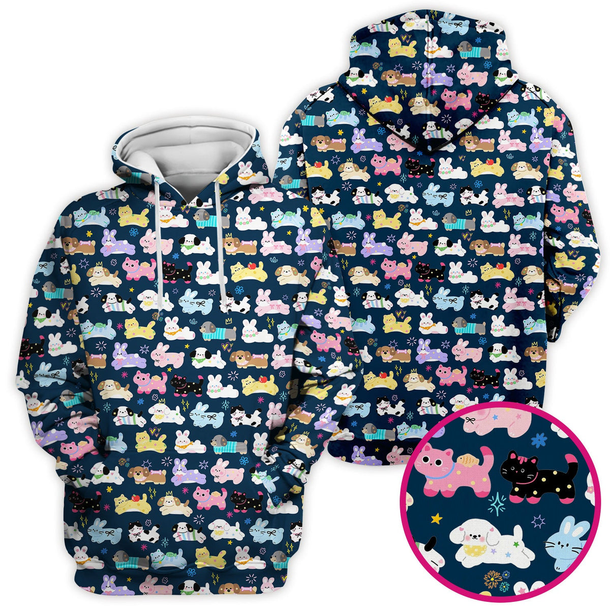 Kawaii Animal Nurse Scrub Top