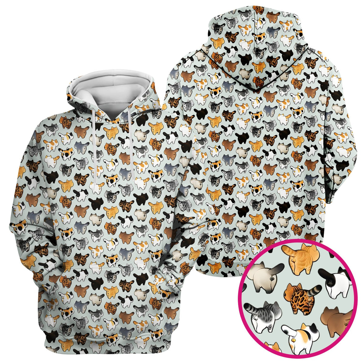 Cat Butt Nurse Scrub Top