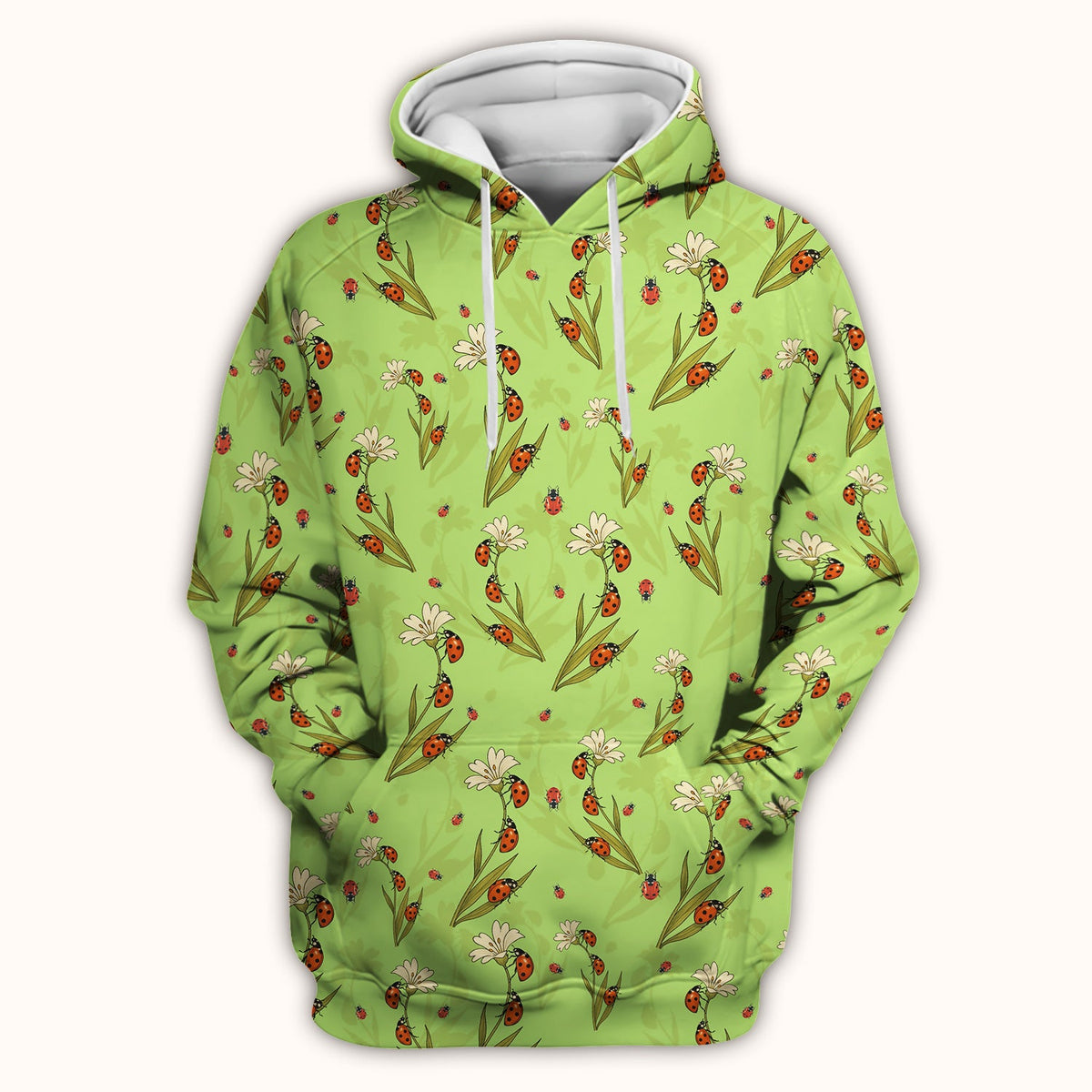 Fresh Daisy Ladybug Garden Nurse Scrub Top