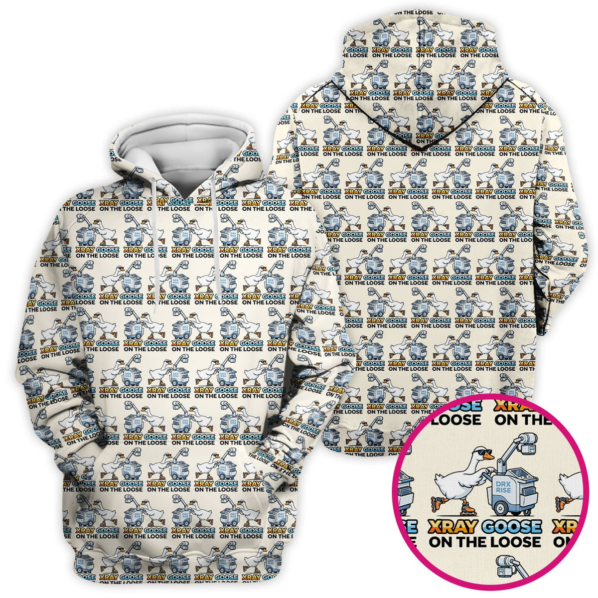 Xray Goose On The Loose Nurse Scrub Top