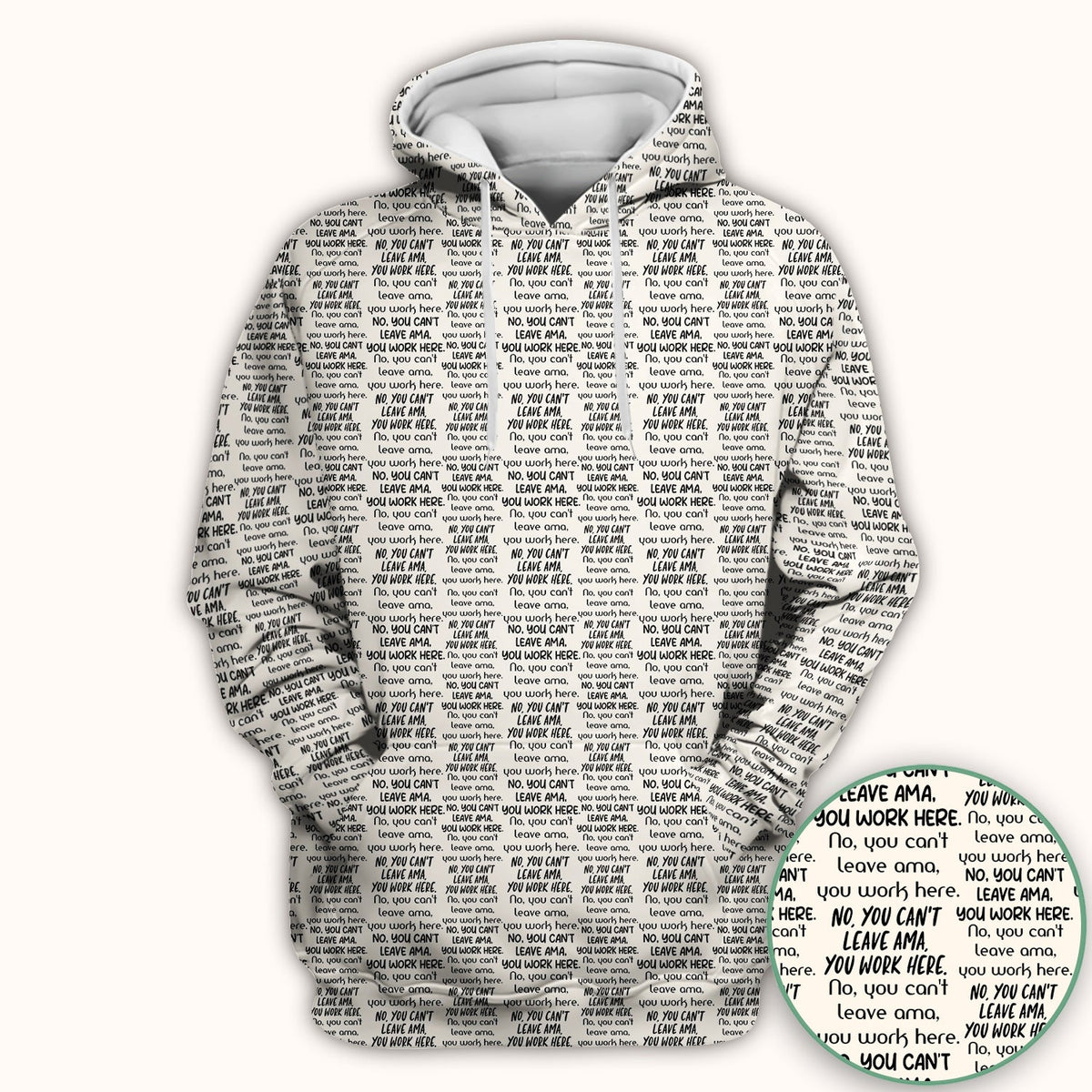 Repeating Work Quote Nurse Scrub Top